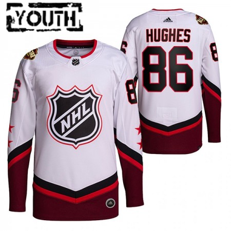 Kinder Eishockey New Jersey Devils Trikot 2022 NHL All-Star Devils Jack Hughes 86 2022 NHL All-Star Weiß Authentic
